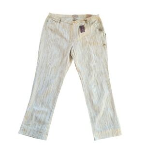 Sapphire Red Embellished Jeans Womens 23/24 Gold White Woodgrain Boho Cowgirl